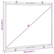 Projectiescherm wandhangend 50 inch 4:3 7