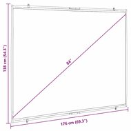 Projectiescherm wandhangend 84 inch 4:3 7