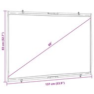 Projectiescherm wandhangend 60 inch 16:9 7