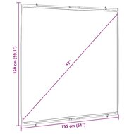 Projectiescherm wandhangend 81 inch 1:1 7