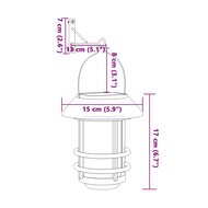 Wandlantaarns voor buiten 2 st solar wit 8