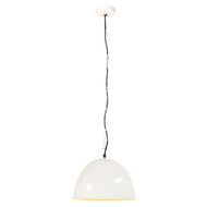 Hanglamp industrieel vintage rond 25 W E27 31 cm wit 2