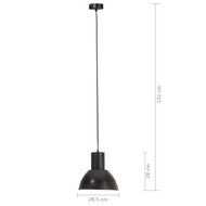 Hanglamp rond 25 W E27 28,5 cm zwart 9