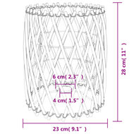 Lampenkap &Oslash;23x28 cm wicker 9