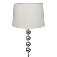 Vloerlamp met hoog standaard en 4 ballen wit 2