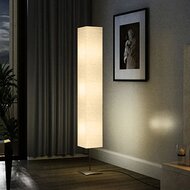 Vloerlamp met stalen standaard 170 cm beige 1