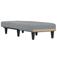 Chaise longue stof lichtgrijs 3