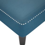 Chaise longue met kussen en rechterarmleuning fluweel blauw 7