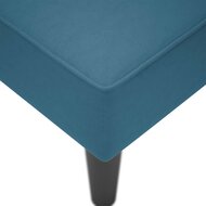 Chaise longue met rechterarmleuning fluweel blauw 7