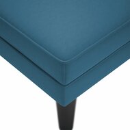 Chaise longue met kussen en rechterarmleuning fluweel blauw 7