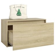 Halbank 80x40x45 cm bewerkt hout sonoma eikenkleurig 4