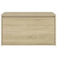 Halbank 80x40x45 cm bewerkt hout sonoma eikenkleurig 5