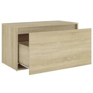 Halbank 80x40x45 cm bewerkt hout sonoma eikenkleurig 6