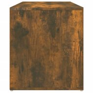 Halbankje 80x40x45 cm bewerkt hout gerookt eikenkleurig 8