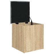 Opbergbankje 42x42x45 cm bewerkt hout sonoma eikenkleurig 4