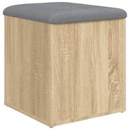 Opbergbankje 42x42x45 cm bewerkt hout sonoma eikenkleurig 7