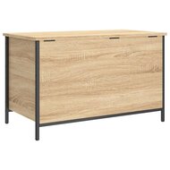 Opbergbankje 80x42,5x50 cm bewerkt hout sonoma eikenkleurig 9