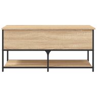 Opbergbankje 100x42,5x47 cm bewerkt hout sonoma eikenkleurig 7