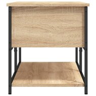 Opbergbankje 100x42,5x47 cm bewerkt hout sonoma eikenkleurig 8