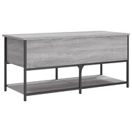 Opbergbankje 100x42,5x47 cm bewerkt hout grijs sonoma eiken 9