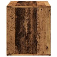 Halbankje 80x40x45 cm bewerkt hout oud houtkleurig 5