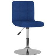 Barkruk draaibaar stof blauw 2