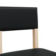 Barstoelen 2 st massief rubberhout en kunstleer 8