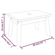 Opstapkruk 38x26x22 cm massief acaciahout 8