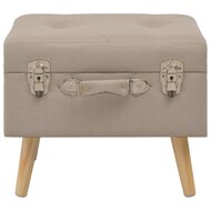 Opbergkruk 40 cm stof beige 2