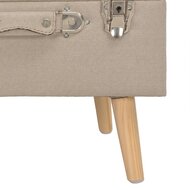 Opbergkruk 40 cm stof beige 8