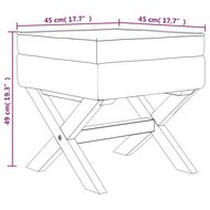 Opbergkruk 45x45x49 cm stof donkergrijs 7