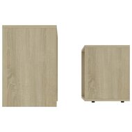 Salontafelset 48x30x45 cm bewerkt hout sonoma eikenkleurig 5