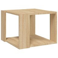 Salontafel 40x40x30 cm bewerkt hout sonoma eikenkleurig 2