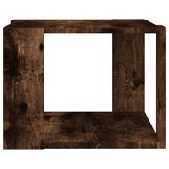 Salontafel 40x40x30 cm bewerkt hout gerookt eikenkleurig 5