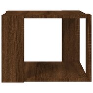 Salontafel 40x40x30 cm bewerkt hout bruin eikenkleur 5