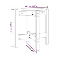 Salontafel &Oslash; 42,5x45 cm massief grenenhout 8