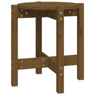 Salontafel &Oslash; 42,5x45 cm massief grenenhout honingbruin 2