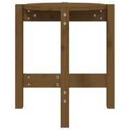 Salontafel &Oslash; 42,5x45 cm massief grenenhout honingbruin 5