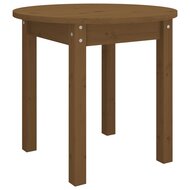 Salontafel &Oslash; 45x40 cm massief grenenhout honingbruin 2