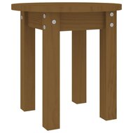 Salontafel &Oslash; 35x35 cm massief grenenhout honingbruin 2