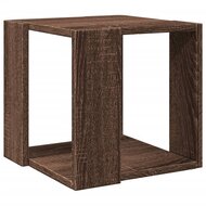 Salontafel 32x32x30 cm bewerkt hout bruin eikenkleurig 2