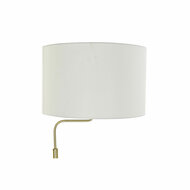 Vloerlamp DKD Home Decor 43,5 x 40 x 154 cm Gouden Metaal Wit 220 V 50 W 2