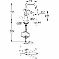 Mengkraan Grohe QuickFix Start Metaal 3