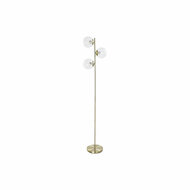 Vloerlamp DKD Home Decor 35 x 25 x 167 cm Kristal Gouden Metaal Transparant 220 V 50 W 1