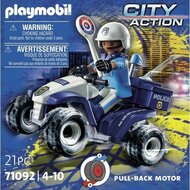 Voertuig Speelset Playmobil City Action: Policeman and Quad 71092 Politie 21 Onderdelen 4