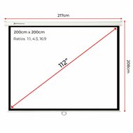 Projectiescherm Phoenix PH200 112&quot; 3