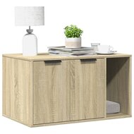 Kattenbakkast 80x50x45 cm bewerkt hout sonoma eikenkleurig 1