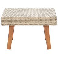 Tuintafel poly rattan beige 3