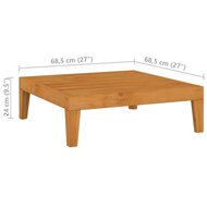 Tuintafel 68,5x68,5x24 cm acaciahout 5