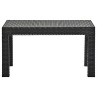 Tuintafel 58x58x41 cm PP rattan antracietkleurig 2